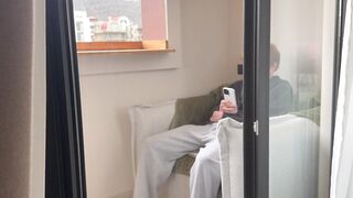 Step son gets his tight ass pounded by a hung stud while his stepmom watches - 1 image