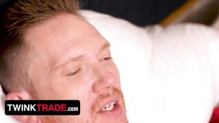 Stepson's bareback threesome with Cute Bubble Butts & his massive rod