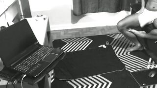 Watch this kinky ginger twink her monster cock while getting her tight pussy pounded - 2 image