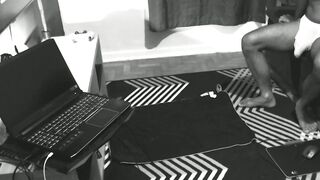 Watch this kinky ginger twink her monster cock while getting her tight pussy pounded - 4 image