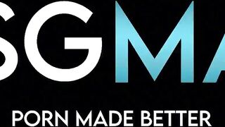 Lawson James gives Twink a rough bareback cum massage before he pounds her ass