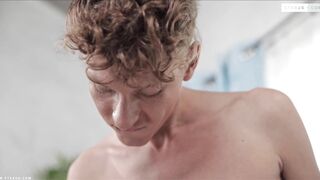 Watch this hot young babe take it all in with her foreskin and uncut mouth! - 13 image