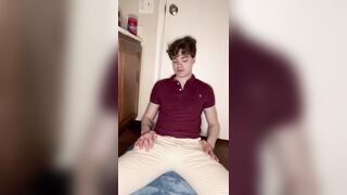 Hot Brunette Twink's Slim Body Takes on a Massive Cock in a Fit Body Session! - 1 image