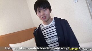 Watch this Japanese teen cum hard while playing with herself