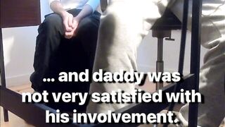 Stepdad can't resist his son's hot ass & spanks him hard in homemade voyeur roleplay