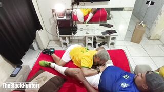 After game, I took my twink friend home and gave him a wild interracial anal ride - 11 image