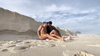 Latina amateur boy shows off his beach ass & takes a creampie in POV action - 1 image