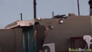Watch this hot Latino teen get a hardcore facial and cum on uniform