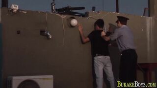 Watch this hot Latino teen get a hardcore facial and cum on uniform - 3 image