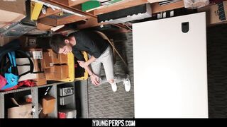 Watch young pervs twink with pleasure as they take on a black rod and get a messy facial