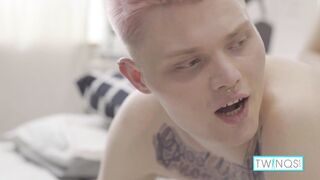 Oliver V goes wild on Logan S's shaft & takes a hot load on his ass - 12 image