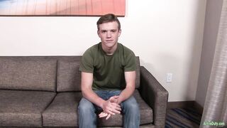 Watch 18yo Twink stroke his cock like a pro in this hot solo jerk off session - 1 image