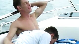 Outdoor anal boat ride with UK twinks Lucas and Kyle Lucas - 8 image