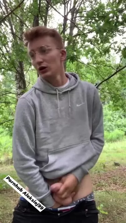 Teen boy after school jerk in the park and make cum masturbate in public  watch online