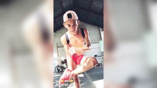 Working Out, Jerking Off, and Cumming - 5 image