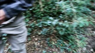 i masturbate with my huge cock in the woods with my twink - 3 image