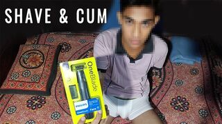 Sri Lanka Gay twink shave his dick and balls with PHILIPS OneBlade - 1 image