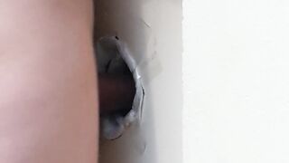 Giant Cock Uses British Twink's Bedroom As A Glory Hole Express: Hot Cumshot With Hung Monster Dick! - 4 image