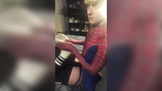 Spider man dominates British bi chav - 13 image