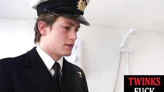 Twink sailor rimmed and barebacked by captain for jizz - 5 image