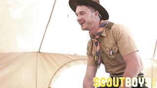 ScoutBoys - Sexy, smooth scout screams as he's fucked raw by hung mate - 4 image