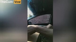 Jerking Off while I Drive and Cumming in University Parking Lot - Public Masturbation - 2 image