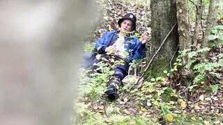 A guy followed a cute guy in the woods and caught him jerking off - 10 image