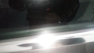 Horny Guy Fucks the Door of a Mercedes Benz and the Cum Slowly Slides down the Big Fat Cock - 9 image