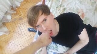 Twink sucking lollipop and getting fucked - 2 image