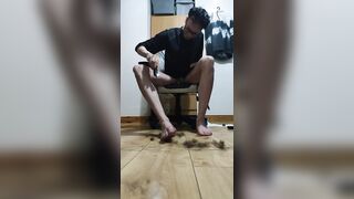 Shaving my hairy sexy skinny long legs with a trimmer - 13 image