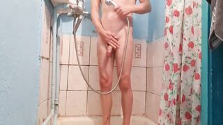 andkvcat young guy masturbate dick in the shower - 14 image