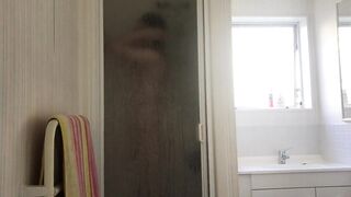 Boy shows off his shower routine with a surprise at the end! EPIC FINISH - 4 image