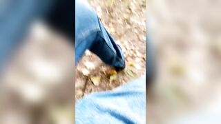Chubby guy masturbates in the woods, a week of abstinence. Lots of sperm - 7 image
