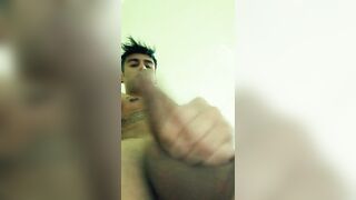 Your face under my balls - from soft cock to cum jerk off POV - 4 image
