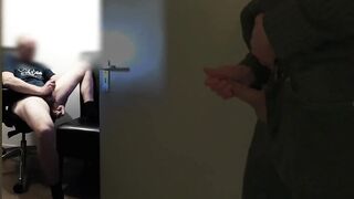 roommate caught masturbating while anal penetrating himself and watching gay porn after being home from work early - 10 image