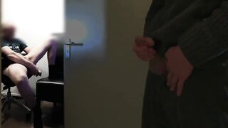 roommate caught masturbating while anal penetrating himself and watching gay porn after being home from work early - 6 image