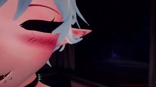 ASMR Cute horny femboy kisses you, licks your ears and then fucks himself with a big dildo TRAILER - 9 image