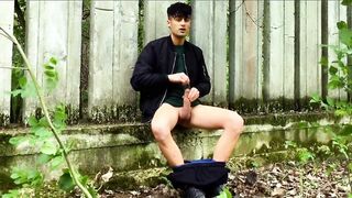 Bad boys cock sounding outdoor - visible movements inside urethra - 4 image