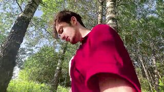 blowjob in the forest - 15 image
