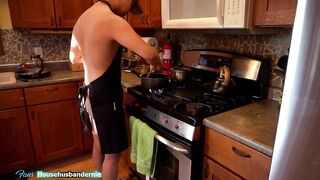 Twink Cooking Chinese food naked in the kitchen - 9 image