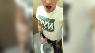 College toilet jerking is like EDGING cause someone could caught me - 15 image