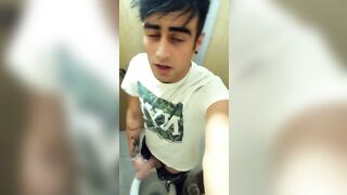College toilet jerking is like EDGING cause someone could caught me - 7 image
