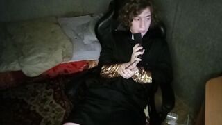 POV: Curly cute gay priest dominates you and then masturbates you and offers to eat your cum afterwards - 2 image