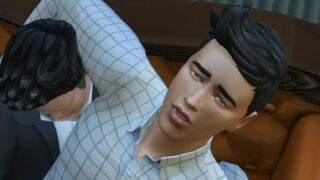 His Brown Boy - White Daddy Fucks Latino Twink - Jerks Him Off - Cums In His Mouth & Throat - Sims 4 - 1 image