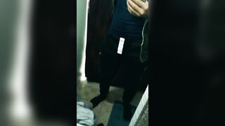 Teen boy changing clothes in the store dressing room nude / Vladimir Public - 4 image