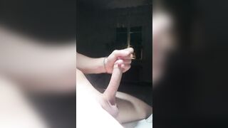 Teen Boy Jerking off and Cumming in Parents Bedroom - 5 image