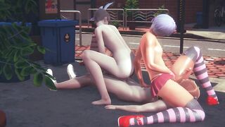 Yaoi Femboy - Seth and Rin Femboys hardsex in a threesome - 10 image