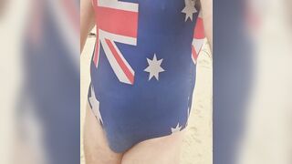 Swimsuit and G-string public beach - 3 image