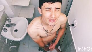 I masturbated at my boyfriend's house before breaking up //male orgasm //sexyboy//boy masturbates - 6 image