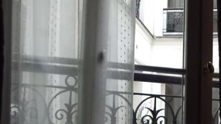 Beautiful Risky Morning Sex in front of Neighbours - Big Cock Plan - 3 image